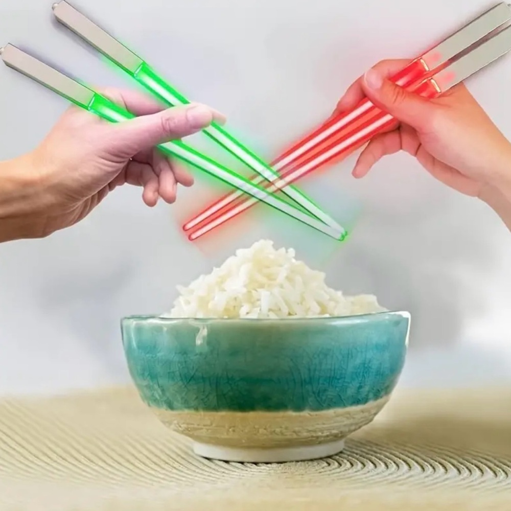 Chopsticks, 1 pair of Light Up, Mini Lightsaber, Fun & Cool Chopsticks,L…